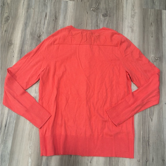 Coral Eddie Bauer Large NWT Cardigan chest is 20, length is 25 - Picture 3 of 5